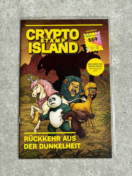 Crypto Stamp Island Comic (new, sealed)