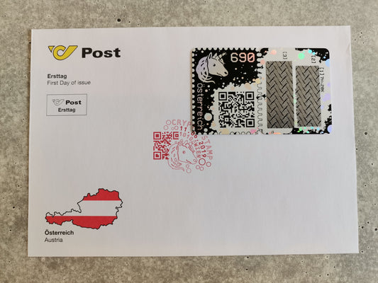 First Day Cover - CS1 (Black, with laser cancel)