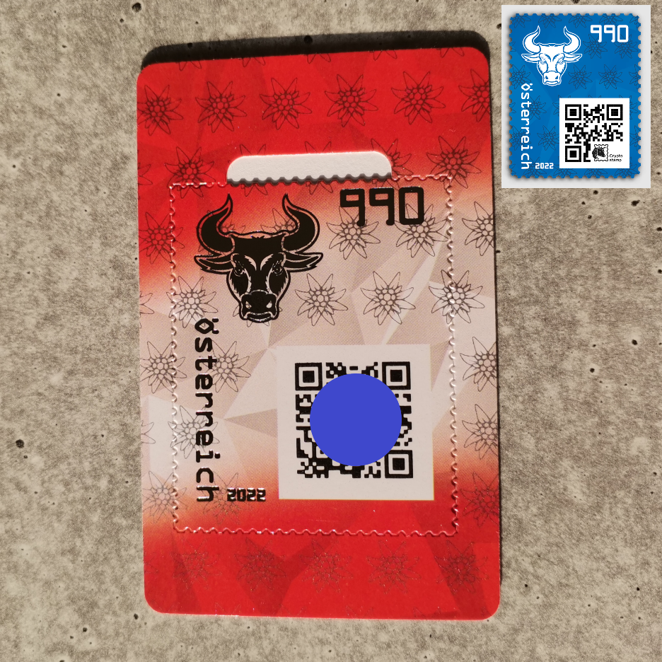 Crypto Stamp 4 - CS 4.0 Bull (Austria)