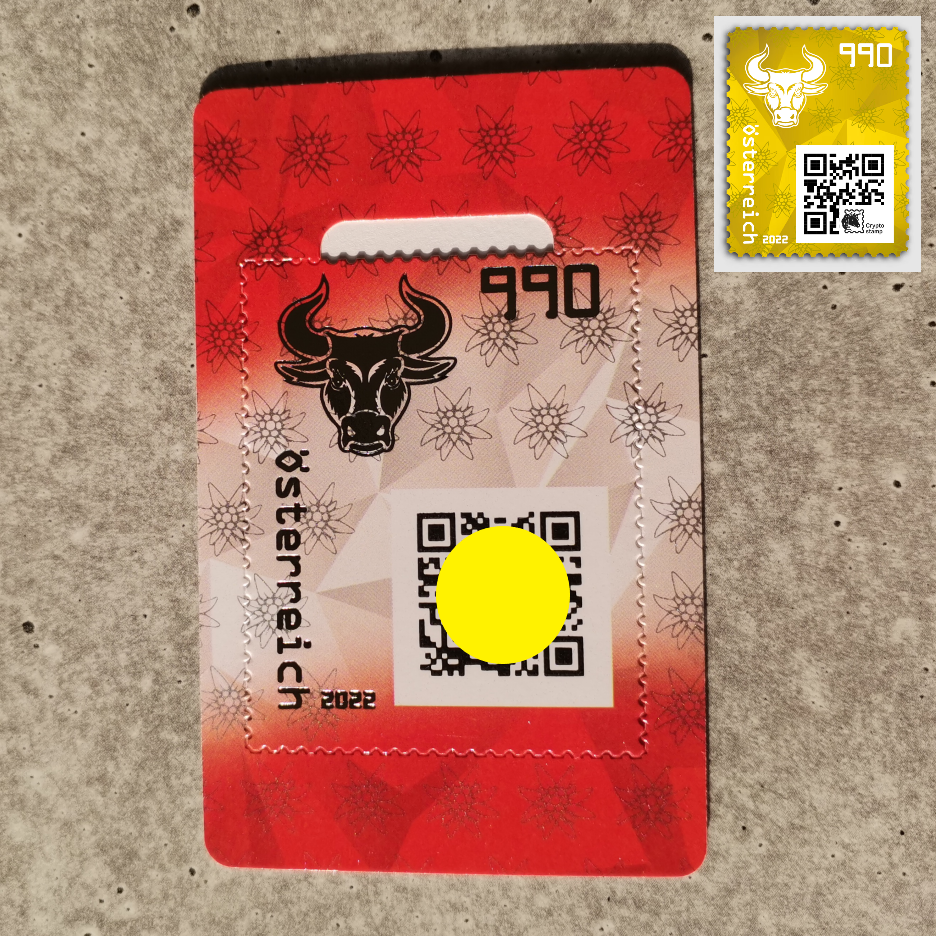 Crypto Stamp 4 - CS 4.0 Bull (Austria)