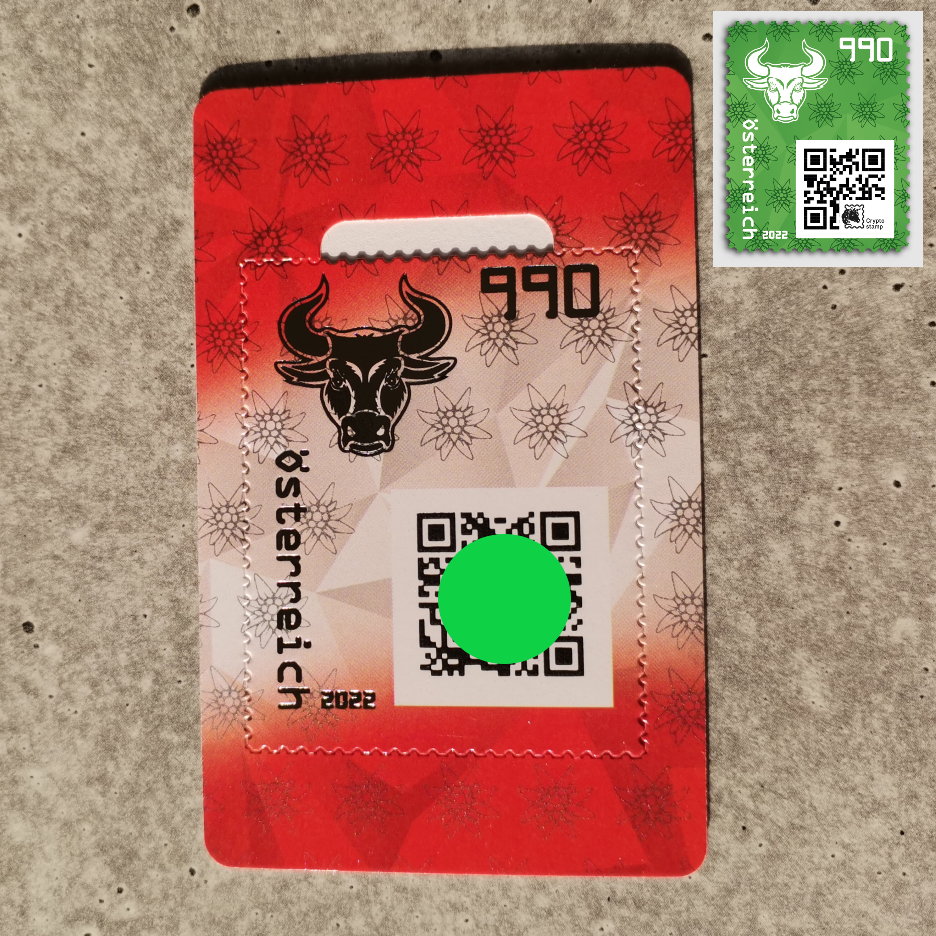 Crypto Stamp 4 - CS 4.0 Bull (Austria)