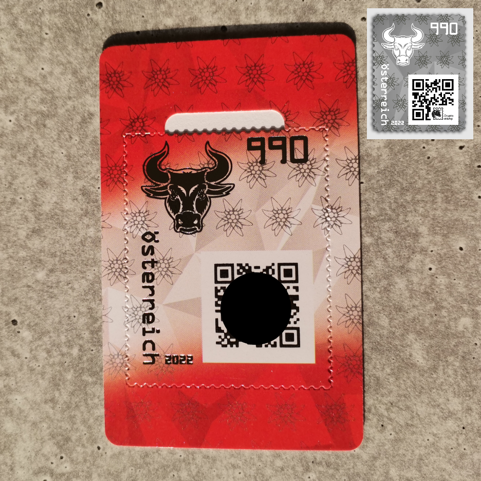 Crypto Stamp 4 - CS 4.0 Bull (Austria)